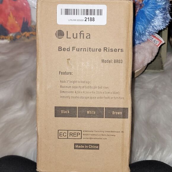 Lufia Bed 4pk Bed Risers - Picture 2 of 2